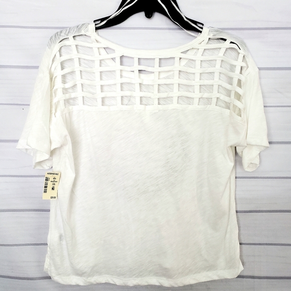 Aeropostale T-Shirt cropped style top with sun and moon graphic, Size Large - Picture 2 of 4